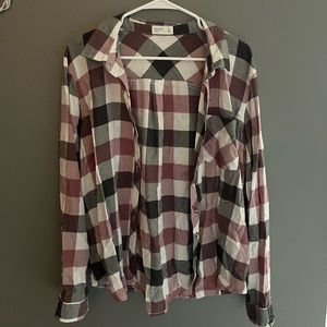 Purple/white/black Flannel